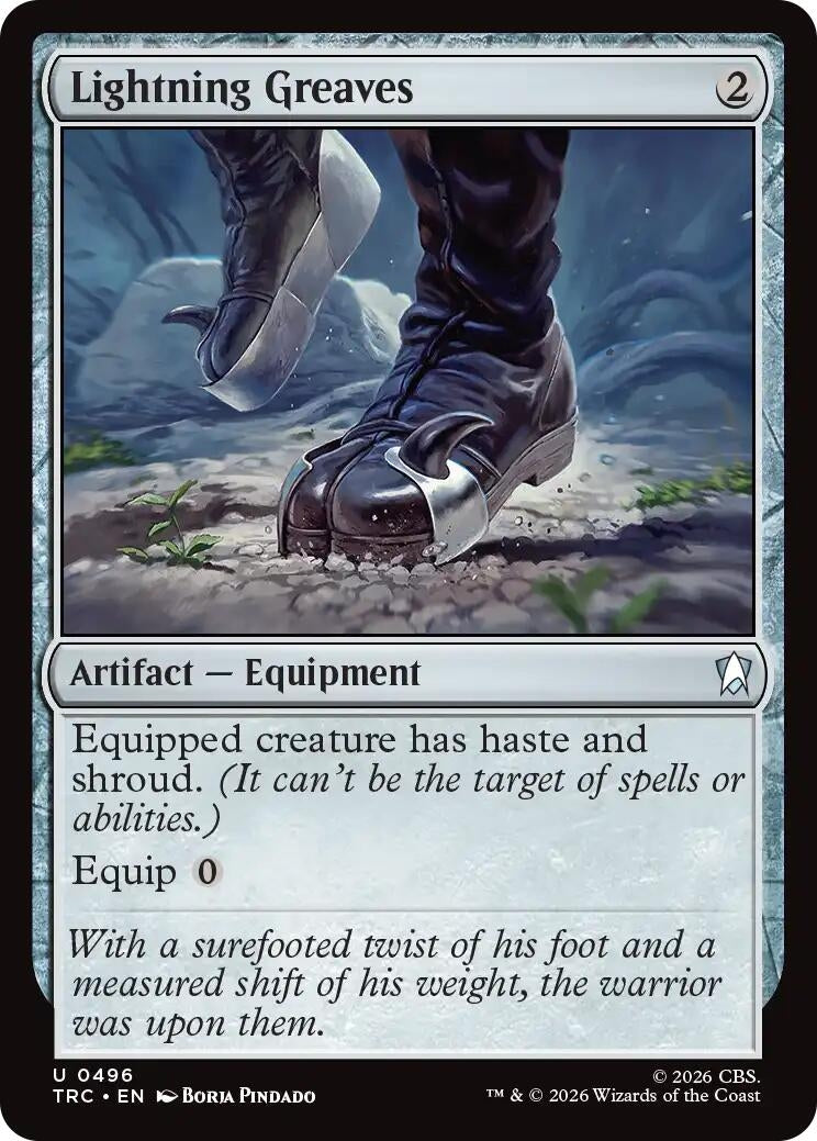Image for Lightning Greaves (Surge Foil) (Commander: Star Trek) (TRC) - Magic: The Gathering