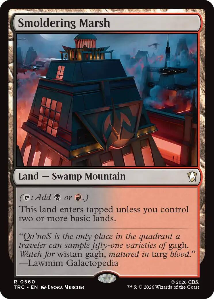 Image for Smoldering Marsh (Commander: Star Trek) (TRC) - Magic: The Gathering