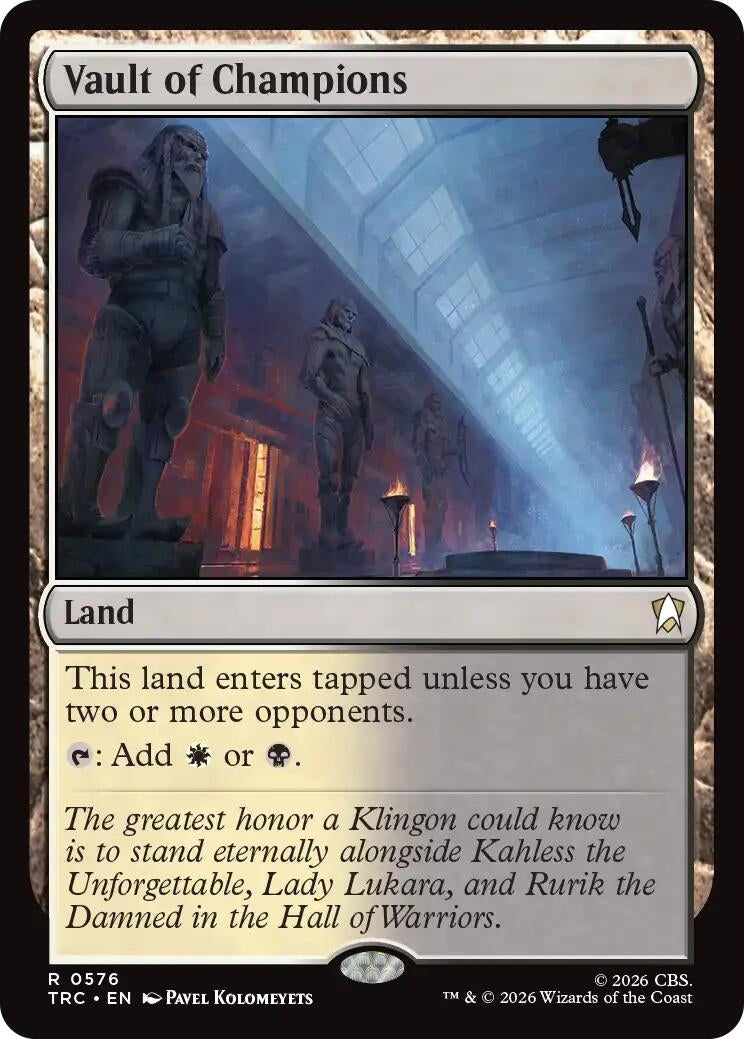 Image for Vault of Champions (Commander: Star Trek) (TRC) - Magic: The Gathering