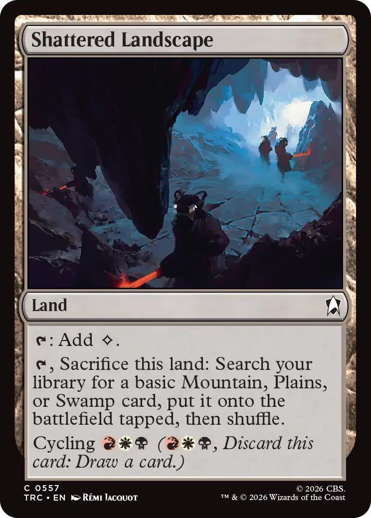 Image for Shattered Landscape (Surge Foil) (Commander: Star Trek) (TRC) - Magic: The Gathering