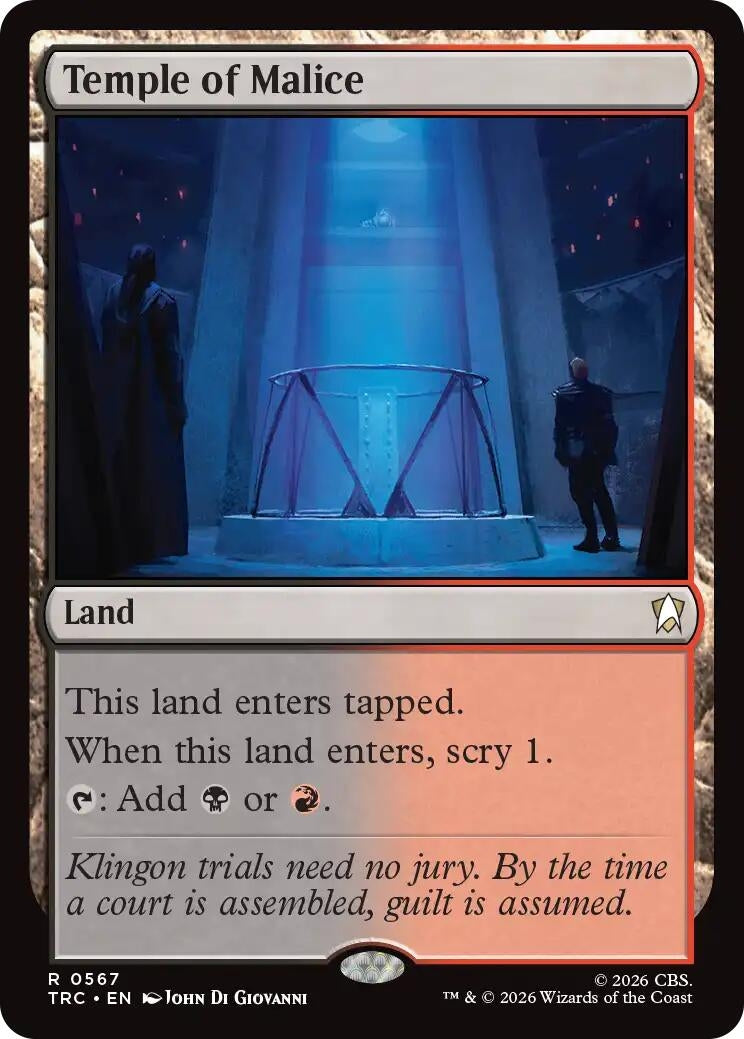 Image for Temple of Malice (Surge Foil) (Commander: Star Trek) (TRC) - Magic: The Gathering