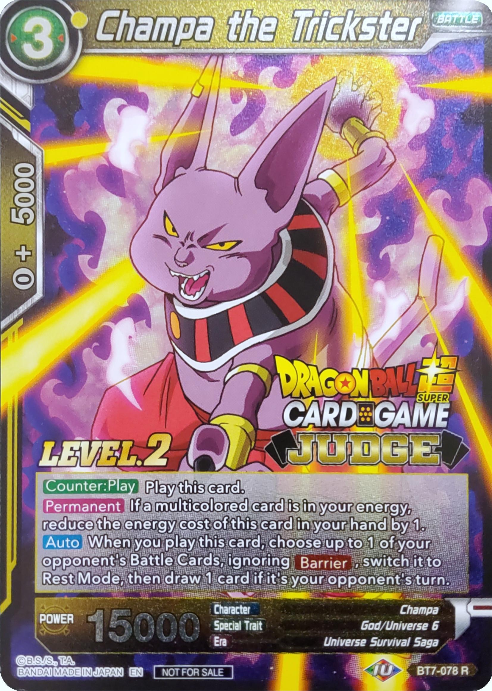 Champa the Trickster (Level 2) (BT7-078) [Judge Promotion Cards] | Red Riot Games CA