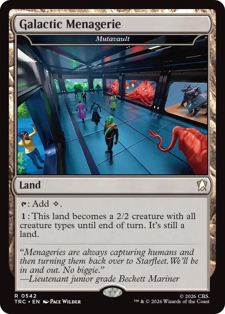 Image for Galactic Menagerie - Mutavault (542) (Commander: Star Trek) (TRC) - Magic: The Gathering