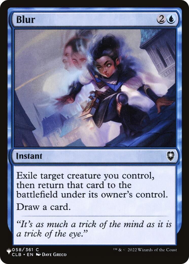 Image for Blur (The List Reprints) (LIST) - Magic: The Gathering