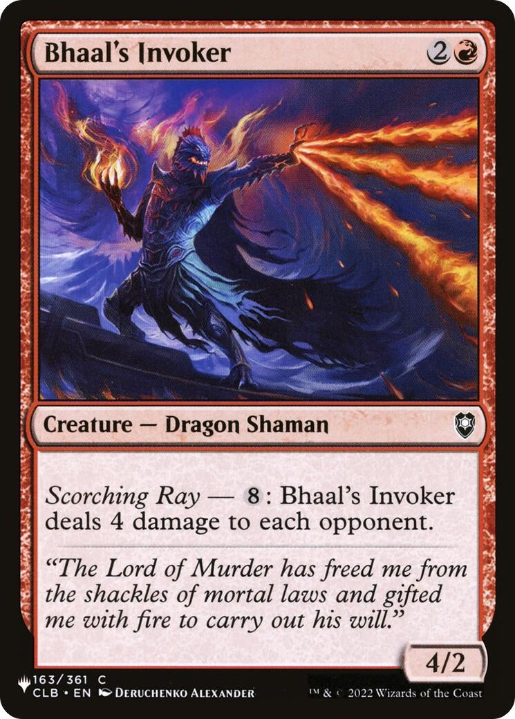 Image for Bhaal's Invoker (The List Reprints) (LIST) - Magic: The Gathering