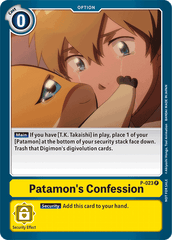 Patamon's Confession [P-023] [Promotional Cards] | Red Riot Games CA