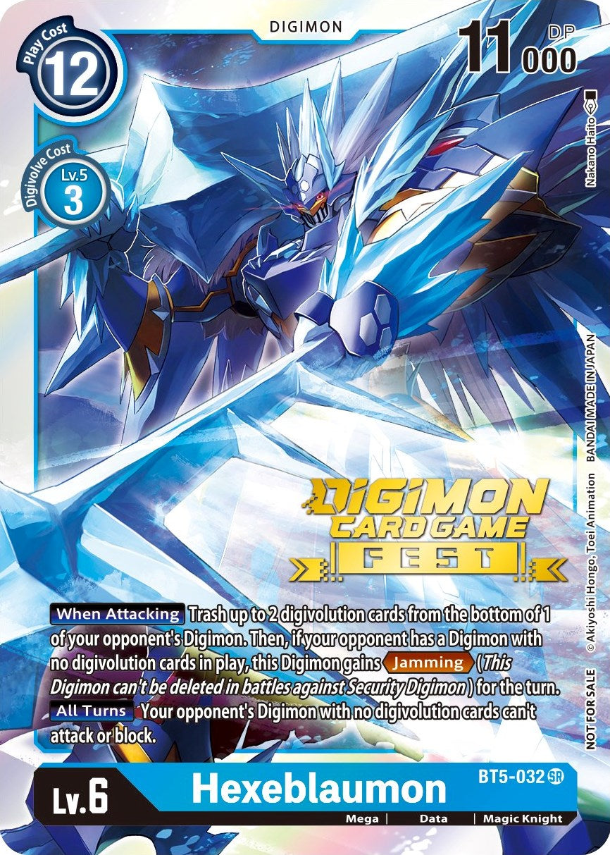 Hexeblaumon [BT5-032] (Digimon Card Game Fest 2022) [Battle of Omni Promos] | Red Riot Games CA