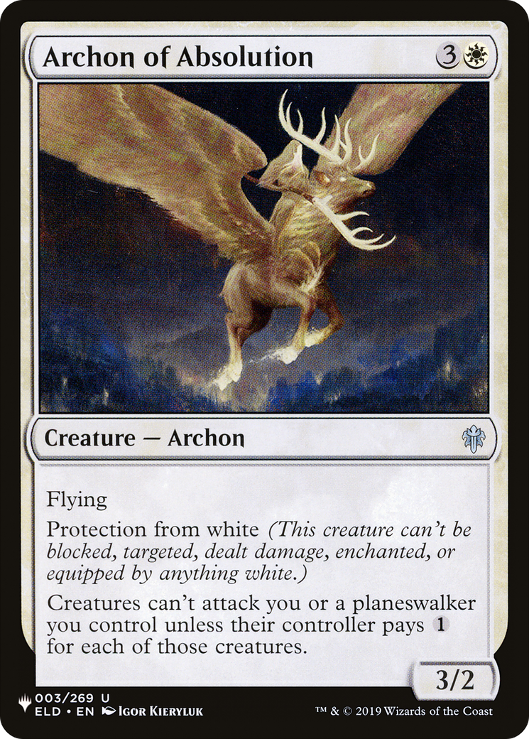 Archon of Absolution [The List Reprints] | Red Riot Games CA