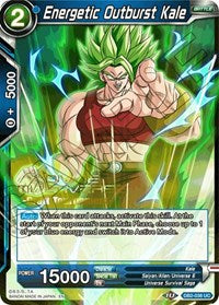 Energetic Outburst Kale (Divine Multiverse Draft Tournament) (DB2-038) [Tournament Promotion Cards] | Red Riot Games CA