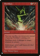 Fireblast [The List Reprints] | Red Riot Games CA