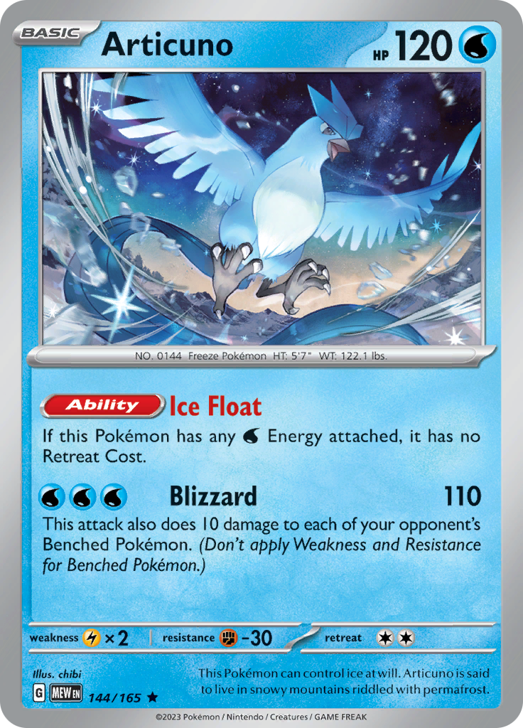 Articuno (144/165) [Scarlet & Violet: 151] | Red Riot Games CA