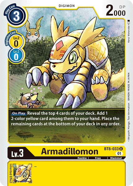 Armadillomon [BT8-033] [New Awakening] | Red Riot Games CA