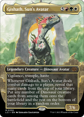 Gishath, Sun's Avatar (Borderless) [The Lost Caverns of Ixalan] | Red Riot Games CA