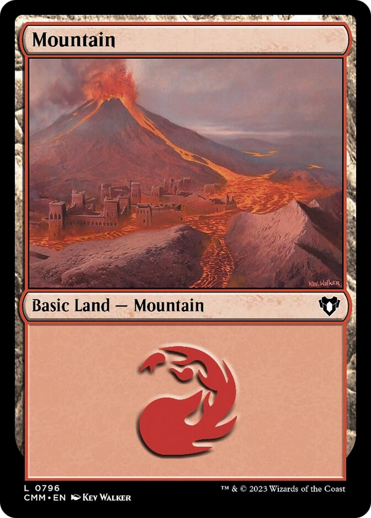 Mountain (796) [Commander Masters] | Red Riot Games CA