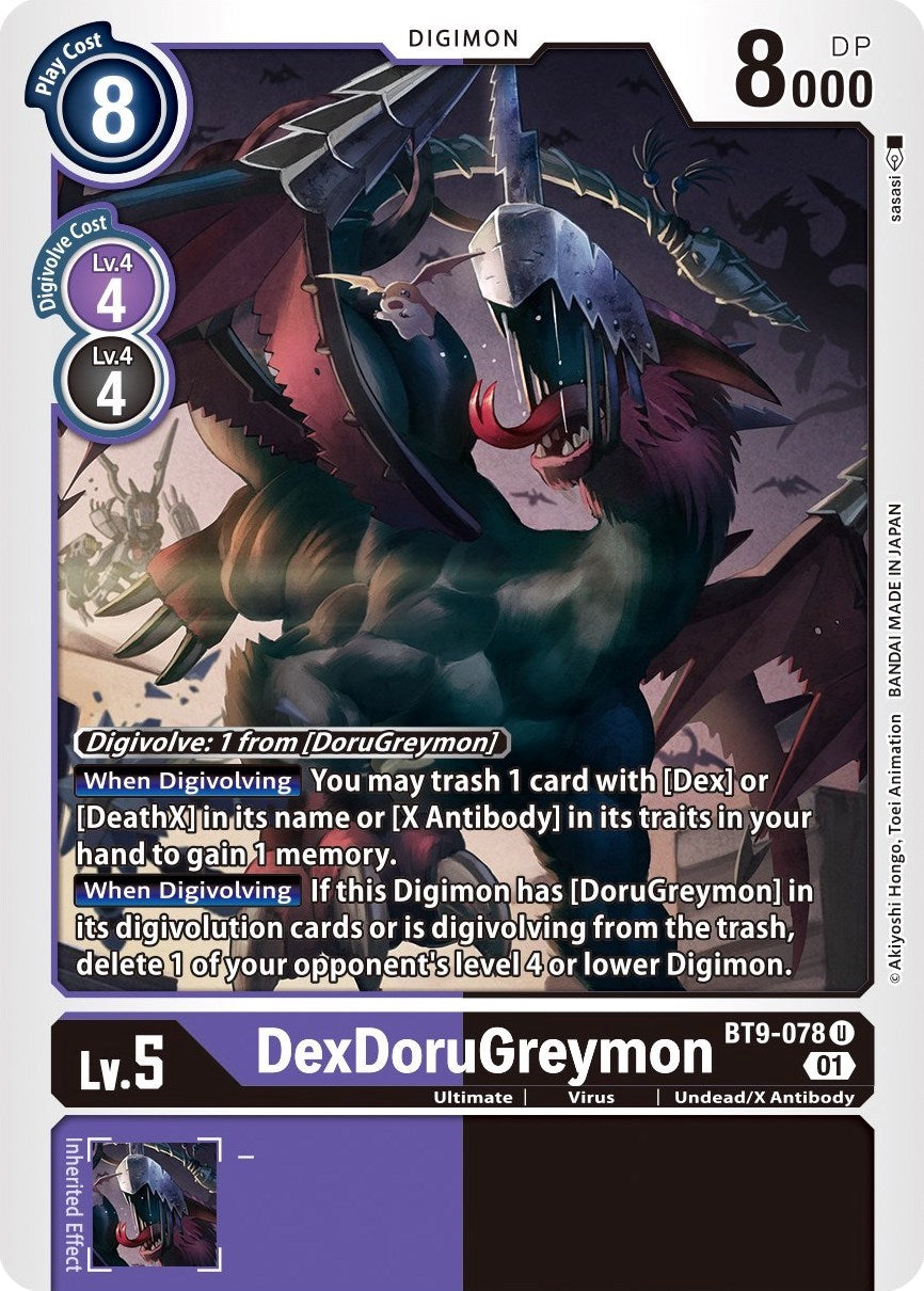 DexDoruGreymon [BT9-078] [X Record] | Red Riot Games CA