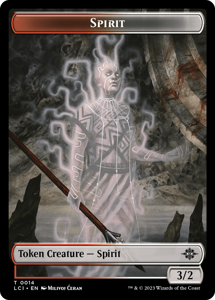 Vampire // Spirit Double-Sided Token [The Lost Caverns of Ixalan Tokens] | Red Riot Games CA