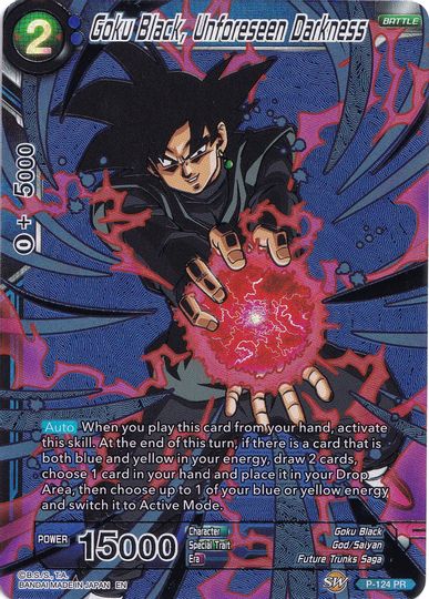 Goku Black, Unforeseen Darkness (Collector's Selection Vol. 1) (P-124) [Promotion Cards] | Red Riot Games CA