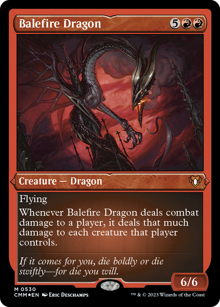 Balefire Dragon (Foil Etched) [Commander Masters] | Red Riot Games CA