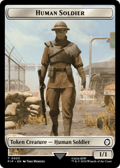 Treasure (0018) // Human Soldier Double-Sided Token [Fallout Tokens] | Red Riot Games CA