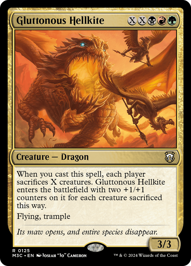 Gluttonous Hellkite [Modern Horizons 3 Commander] | Red Riot Games CA