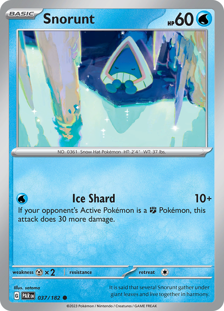 Snorunt (037/182) [Scarlet & Violet: Paradox Rift] | Red Riot Games CA