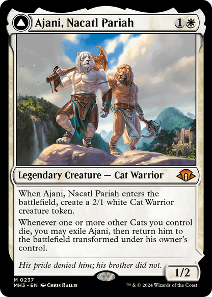 Ajani, Nacatl Pariah // Ajani, Nacatl Avenger [Modern Horizons 3]