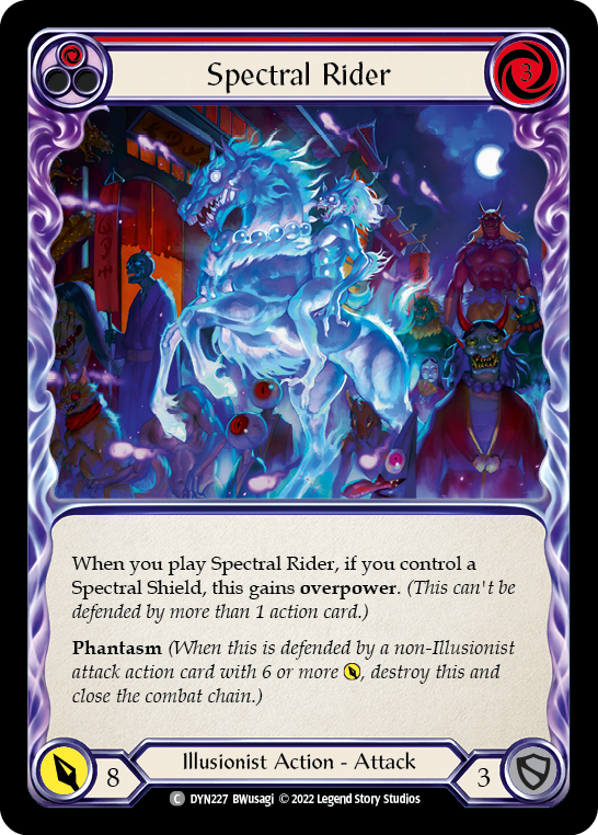 Spectral Rider (Red) [DYN227] (Dynasty) | Red Riot Games CA