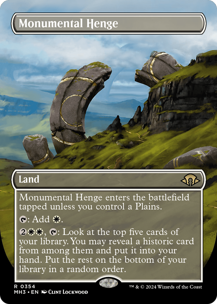 Monumental Henge (Borderless) [Modern Horizons 3] | Red Riot Games CA