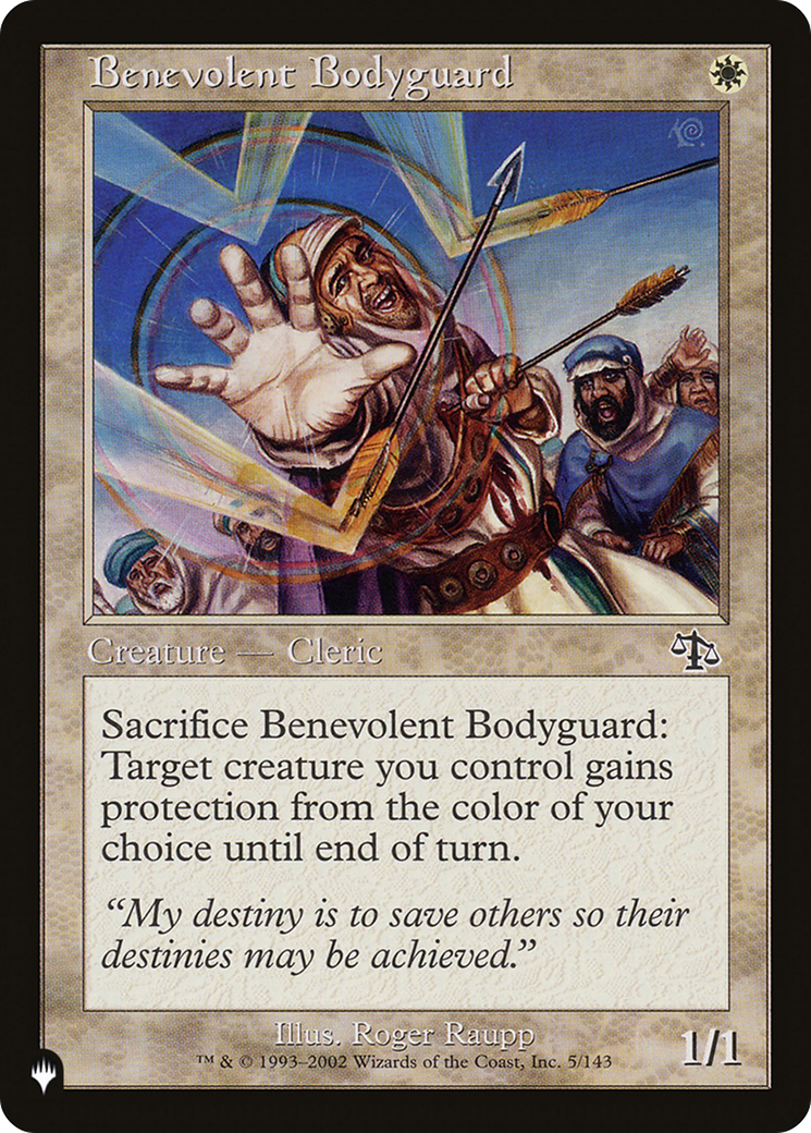 Benevolent Bodyguard [The List Reprints] | Red Riot Games CA