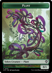 Plant Warrior // Plant Double-Sided Token [Outlaws of Thunder Junction Commander Tokens] | Red Riot Games CA