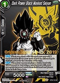 Dark Power Black Masked Saiyan (Origins 2019) (BT5-112_PR) [Tournament Promotion Cards] | Red Riot Games CA