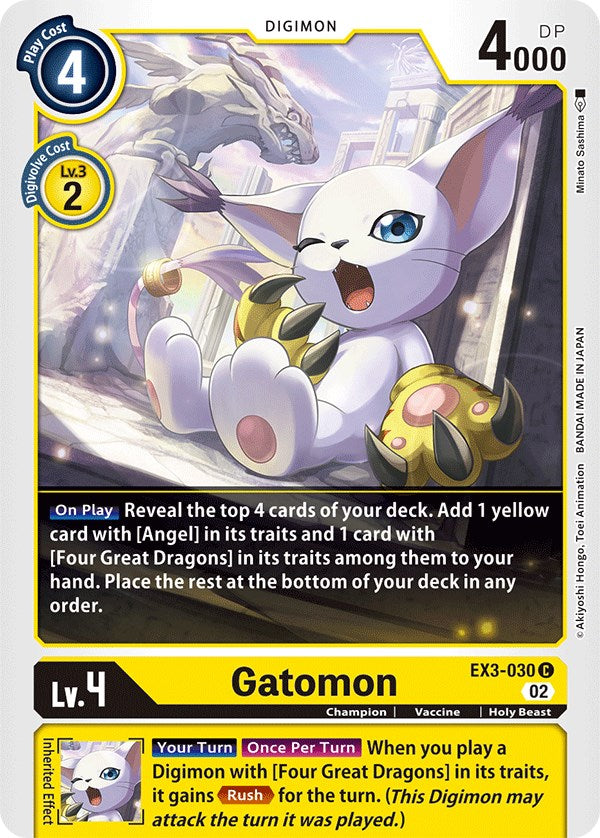 Gatomon [EX3-030] [Draconic Roar] | Red Riot Games CA