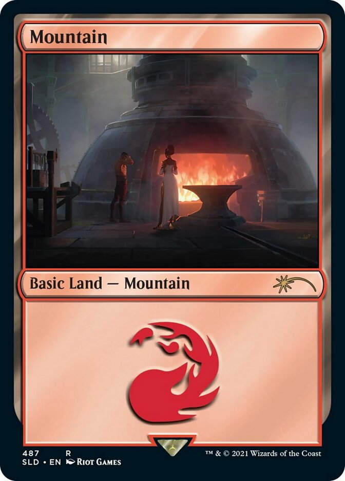 Mountain (487) [Secret Lair Drop Series] | Red Riot Games CA