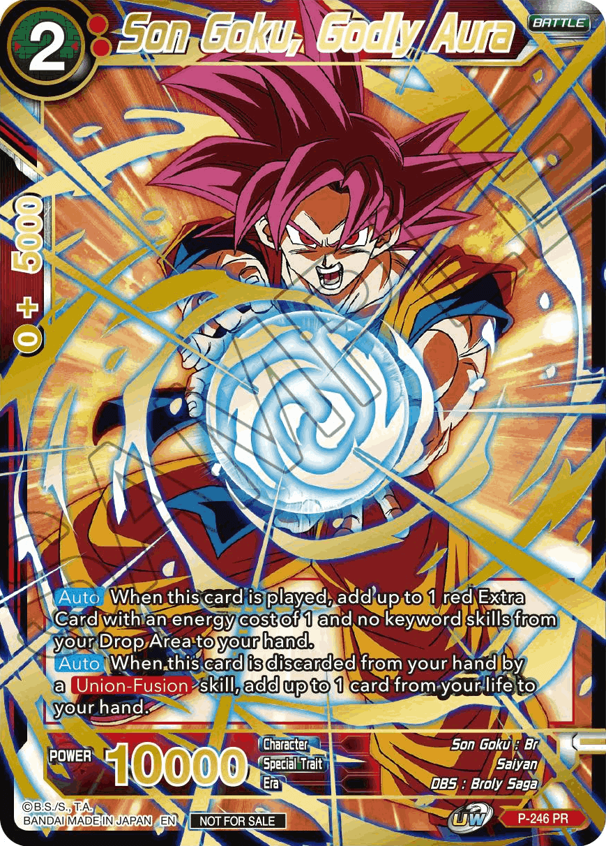 Son Goku, Godly Aura (Alt. Art Card Set 2023 Vol. 1) (P-246) [Tournament Promotion Cards] | Red Riot Games CA
