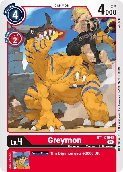 Greymon [BT1-015] (Tamer Party Vol. 3) [Release Special Booster Promos] | Red Riot Games CA