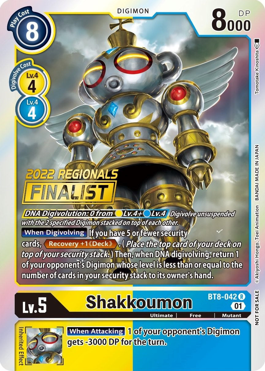 Shakkoumon [BT8-042] (2022 Championship Offline Regional) (Online Finalist) [New Awakening Promos] | Red Riot Games CA