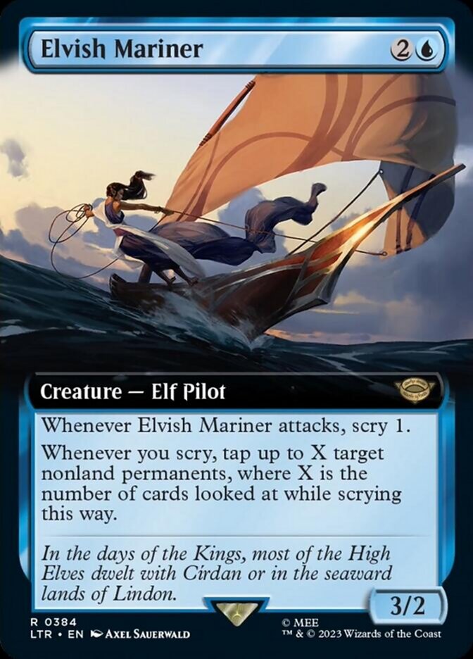 Elvish Mariner (Extended Art) [The Lord of the Rings: Tales of Middle-Earth] | Red Riot Games CA