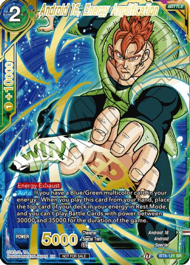Android 16, Energy Amplification (Alternate Art Set 2021 Vol. 2) (BT8-121) [Tournament Promotion Cards] | Red Riot Games CA