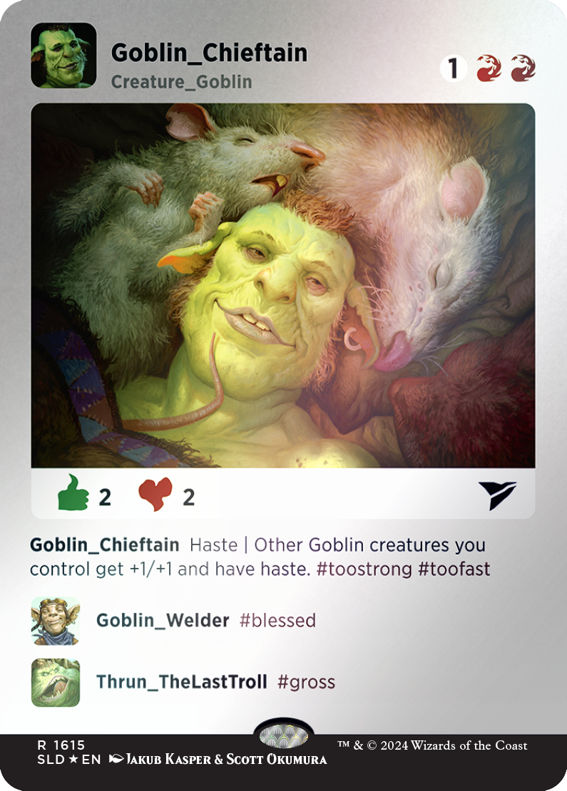 Goblin Chieftain (Rainbow Foil) [Secret Lair Drop Series] | Red Riot Games CA