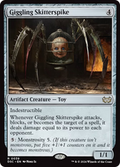 Giggling Skitterspike (Extended Art) [Duskmourn: House of Horror Commander] | Red Riot Games CA