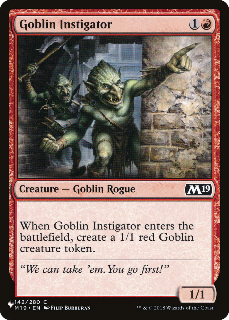 Goblin Instigator [The List Reprints] | Red Riot Games CA