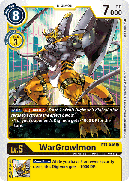 WarGrowlmon [BT4-046] [Great Legend] | Red Riot Games CA