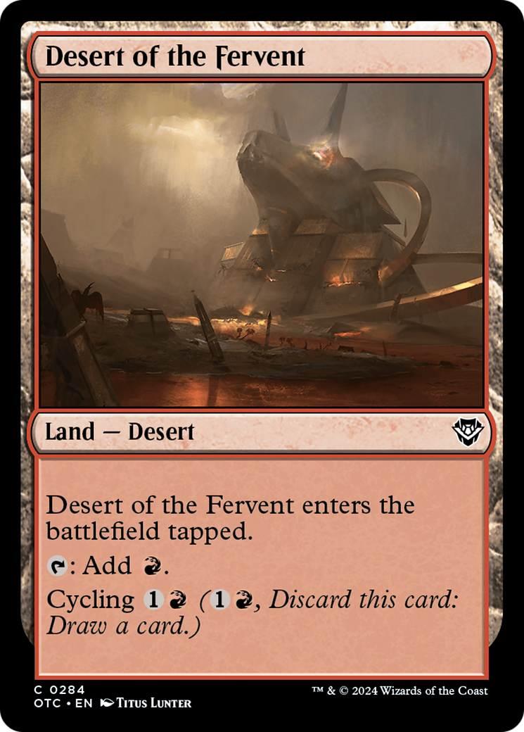 Desert of the Fervent [Outlaws of Thunder Junction Commander] | Red Riot Games CA