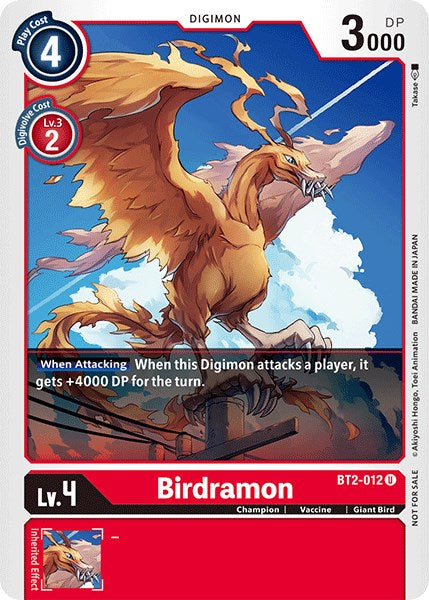 Birdramon [BT2-012] (Official Tournament Pack Vol.3) [Release Special Booster Promos] | Red Riot Games CA