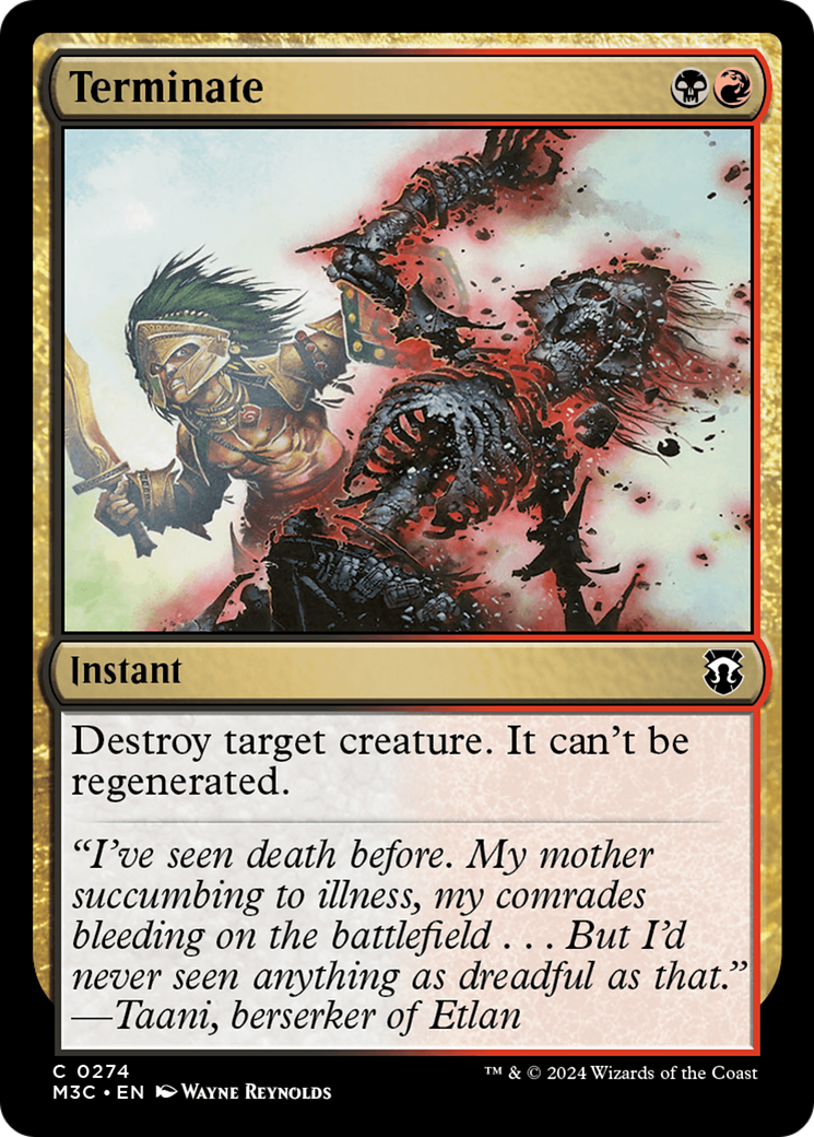 Terminate [Modern Horizons 3 Commander] | Red Riot Games CA