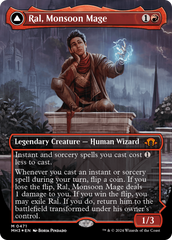 Ral, Monsoon Mage // Ral, Leyline Prodigy (Borderless) (Textured Foil) [Modern Horizons 3] | Red Riot Games CA