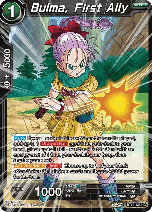 Bulma, First Ally (Fighter's Ambition Holiday Pack) (BT19-135) [Tournament Promotion Cards] | Red Riot Games CA