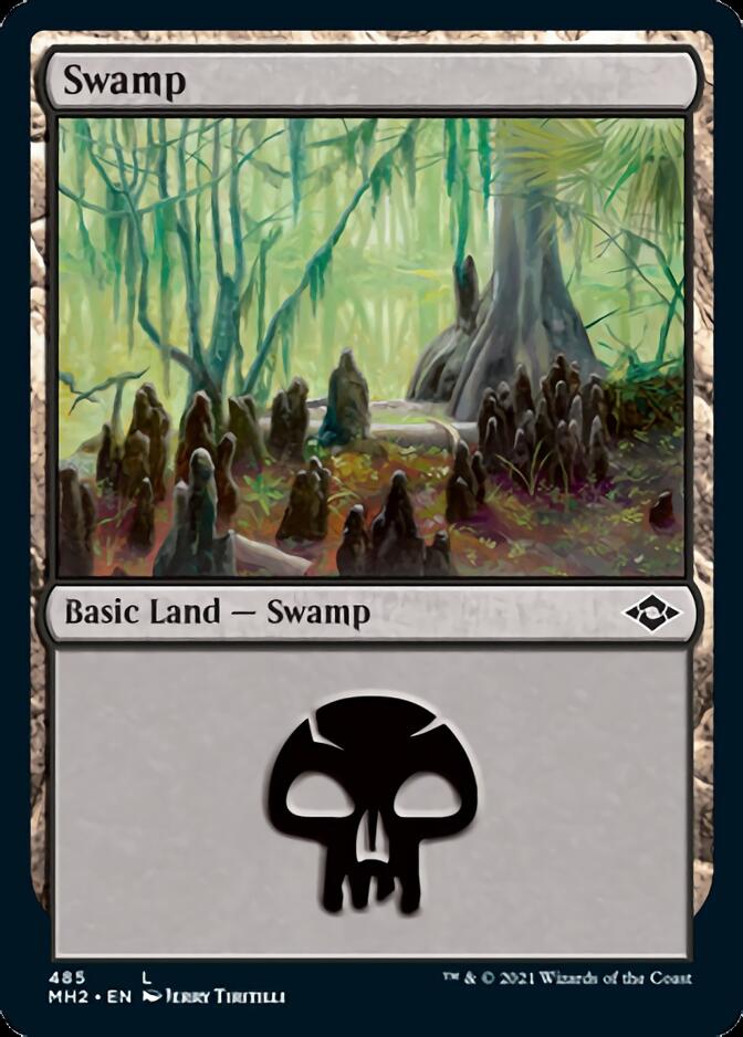 Swamp (485) (Foil Etched) [Modern Horizons 2] | Red Riot Games CA