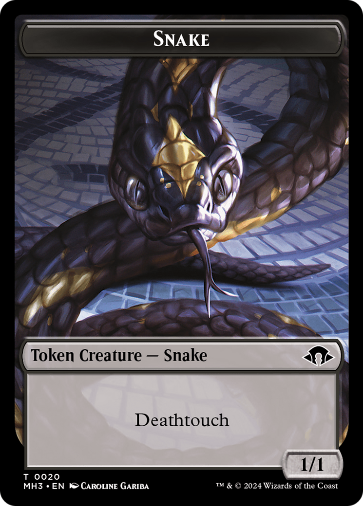 Snake // Energy Reserve Double-Sided Token [Modern Horizons 3 Tokens] | Red Riot Games CA