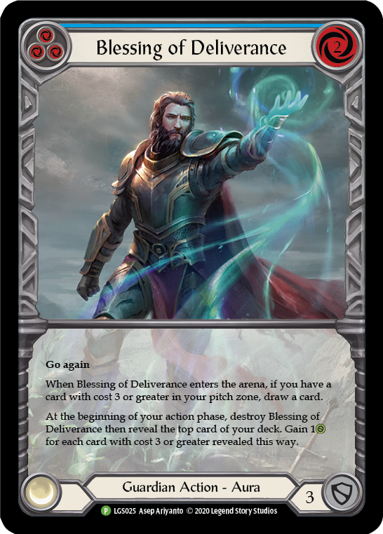 Blessing of Deliverance (Blue) [LGS025] (Promo) | Red Riot Games CA